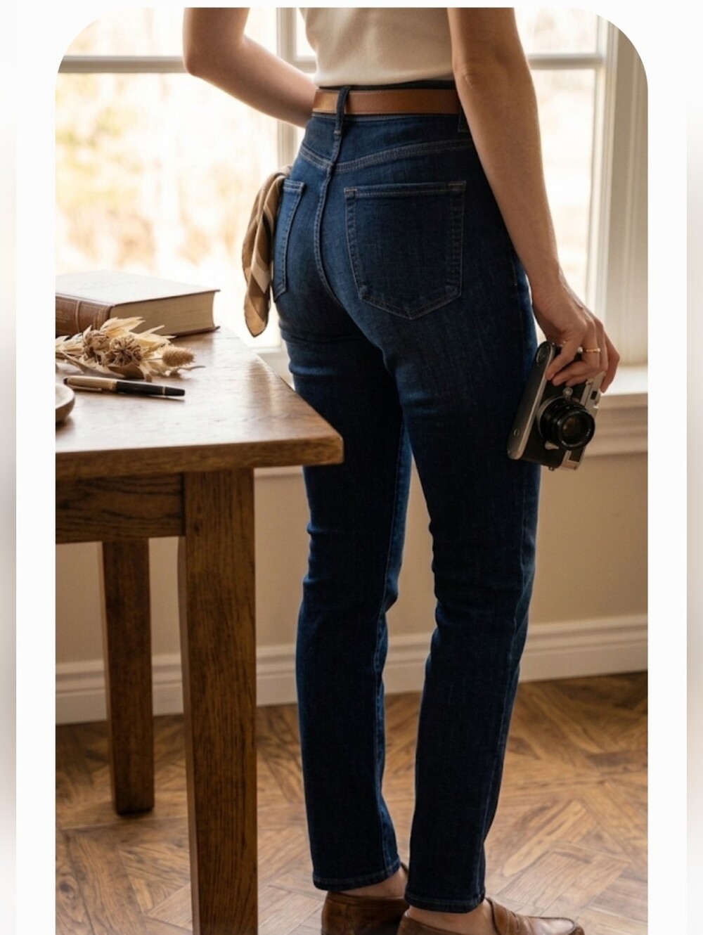 Acne  needle highrise blue Jean  size 27